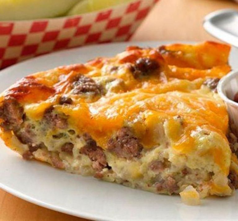 Impossible Cheeseburger Pie – 77GREATFOOD