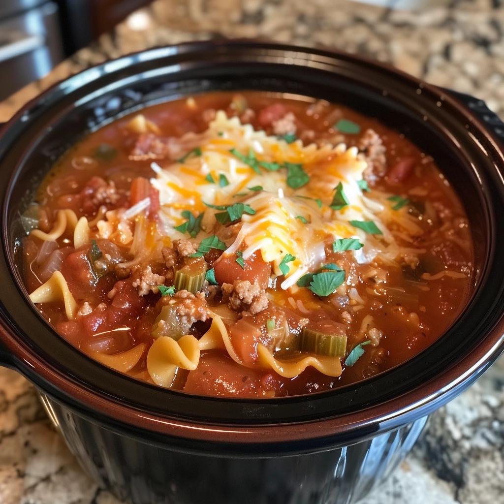 Slow Cooker Lasagna Soup – Best soup I’ve had all year! This recipe is ...